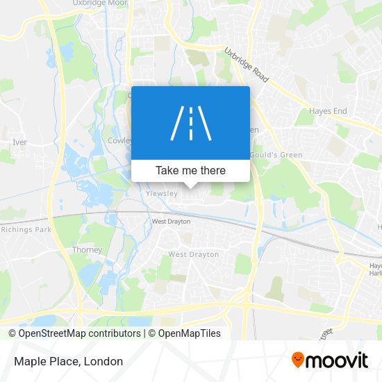 Maple Place map