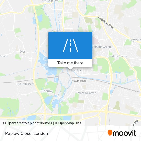 Peplow Close map