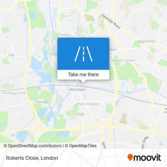Roberts Close map