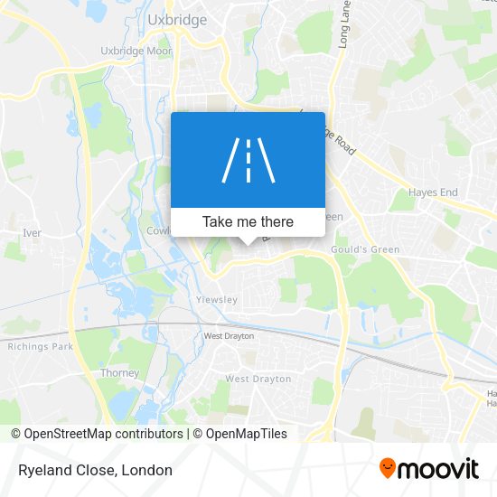 Ryeland Close map