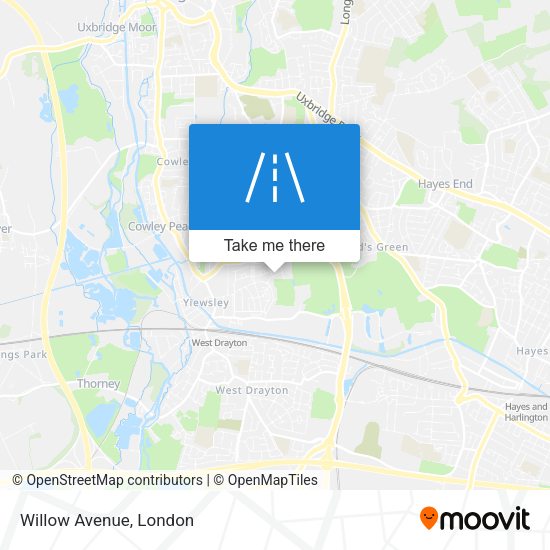 Willow Avenue map