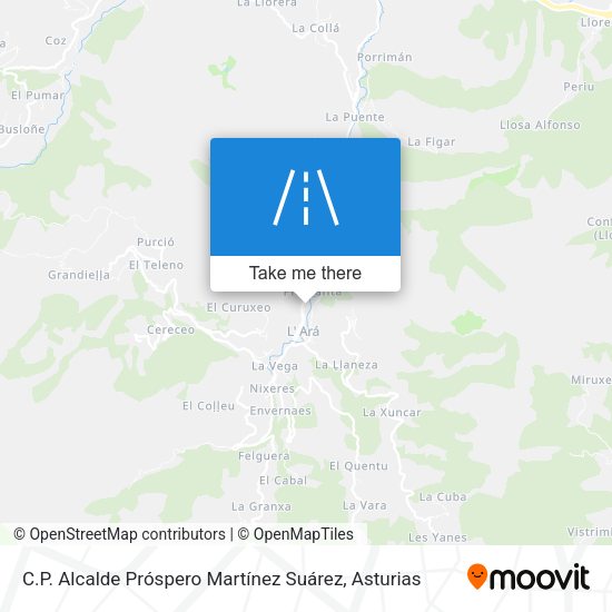 C.P. Alcalde Próspero Martínez Suárez map