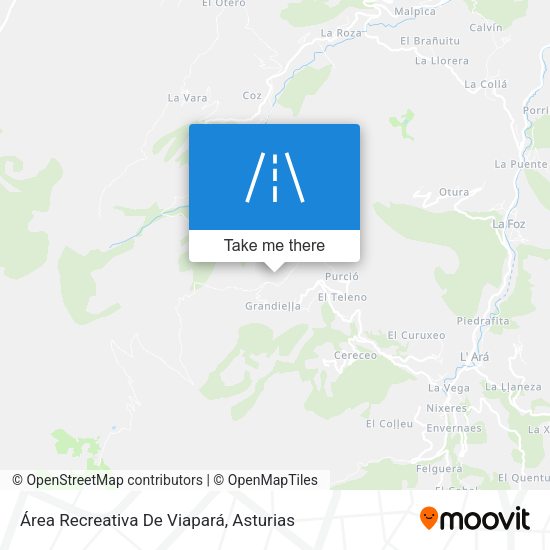 Área Recreativa De Viapará map