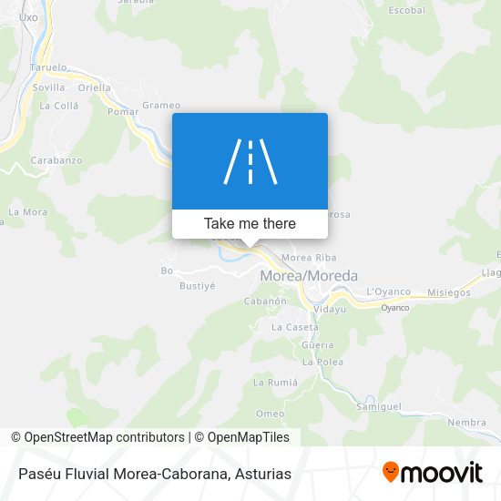 Paséu  Fluvial Morea-Caborana map
