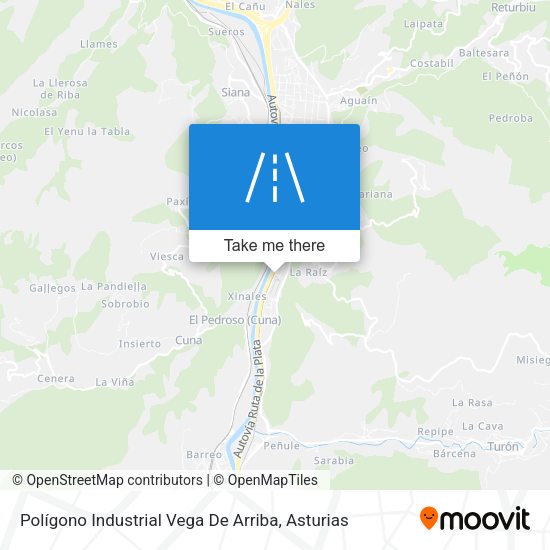 Polígono Industrial Vega De Arriba map
