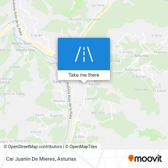 Cai Juanin De Mieres map