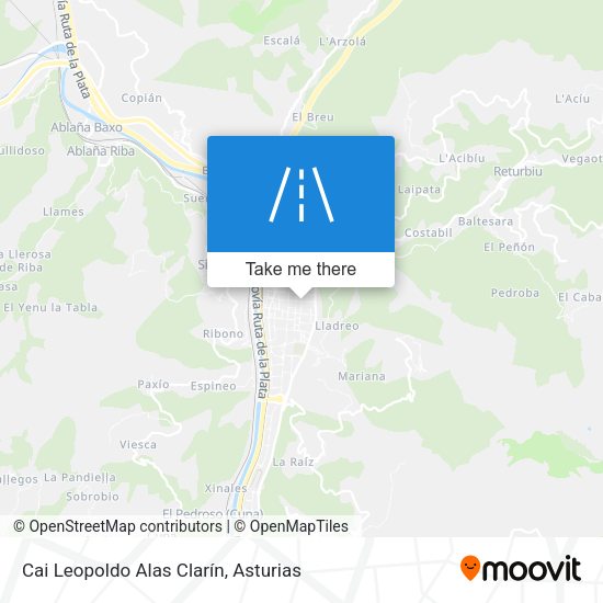 Cai Leopoldo Alas Clarín map