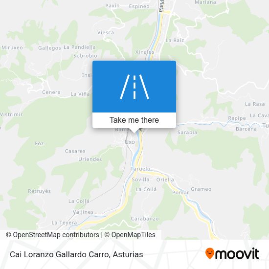 Cai Loranzo Gallardo Carro map
