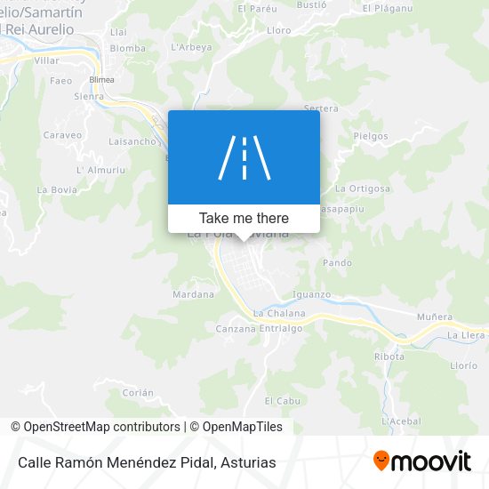 Calle Ramón Menéndez Pidal map