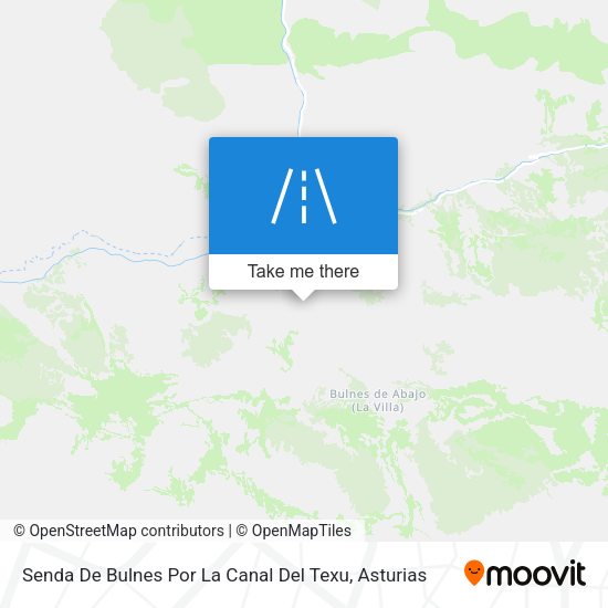 Senda De Bulnes Por La Canal Del Texu map