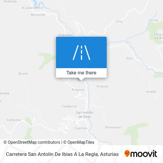 Carretera San Antolín De Ibias A La Regla map