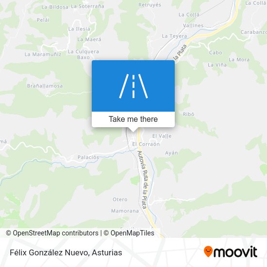 Félix González Nuevo map