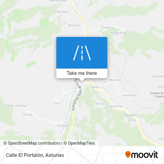 Calle El Portalón map