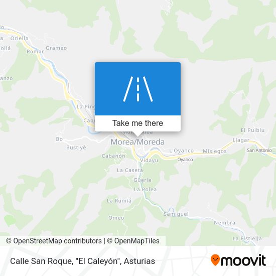 Calle San Roque, "El Caleyón" map