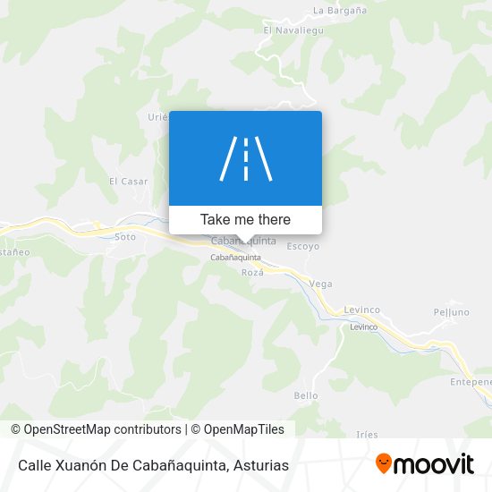 Calle Xuanón De Cabañaquinta map