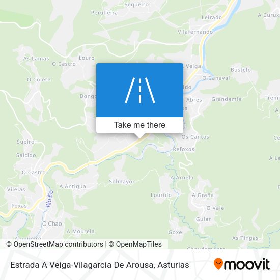Estrada A Veiga-Vilagarcía De Arousa map