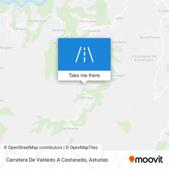 Carretera De Valdedo A Castanedo map