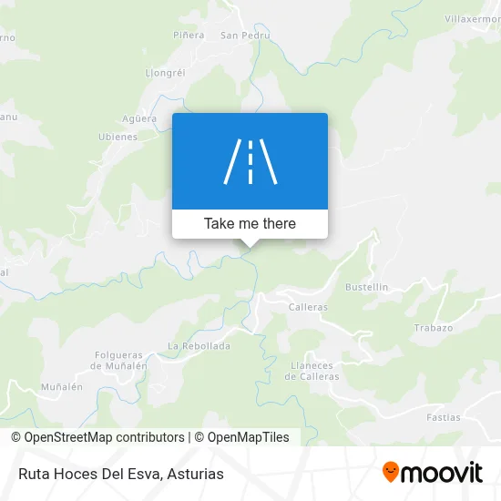 Ruta Hoces Del Esva map