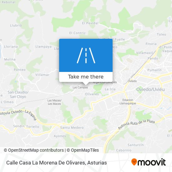 Calle Casa La Morena De Olivares map