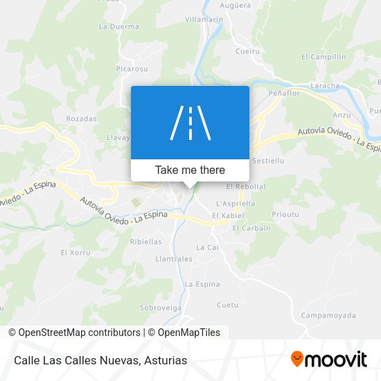 Calle Las Calles Nuevas map