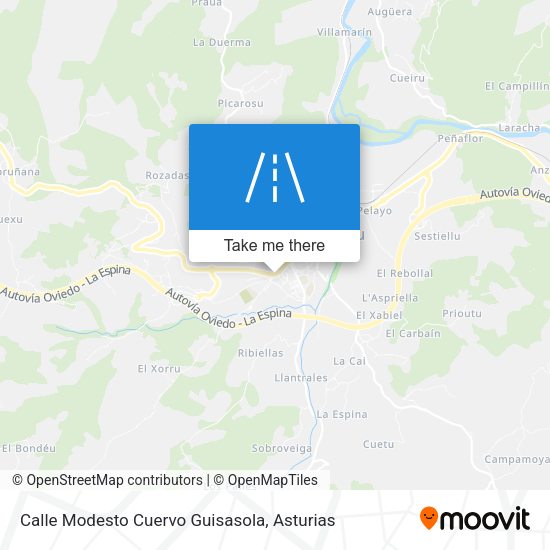 Calle Modesto Cuervo Guisasola map