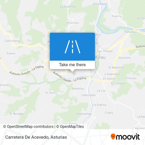 Carretera De Acevedo map