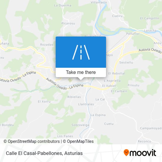 Calle El Casal-Pabellones map