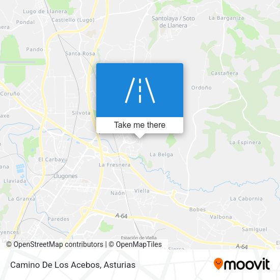 Camino De Los Acebos map