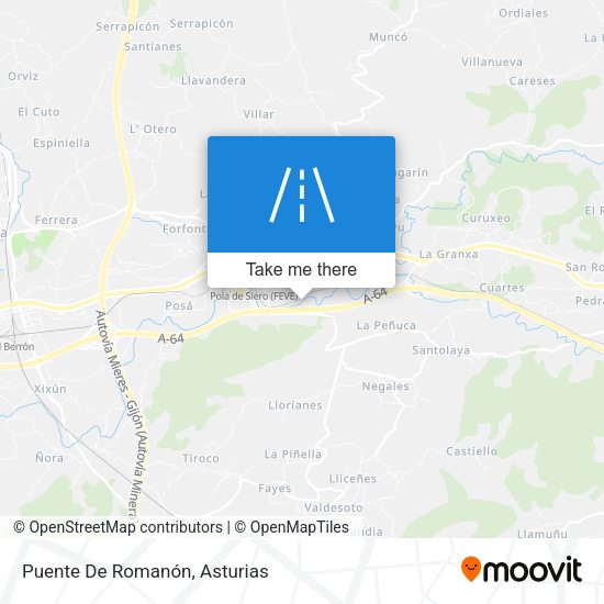 Puente De Romanón map