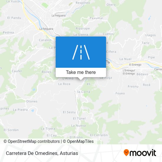 Carretera De Omedines map