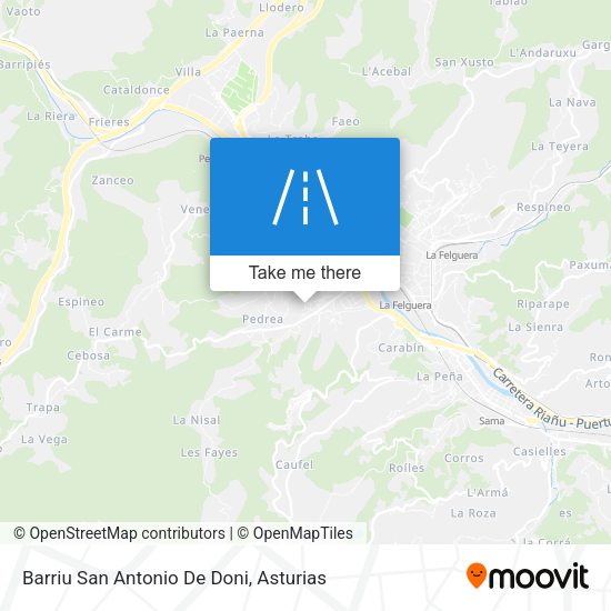 Barriu San Antonio De Doni map