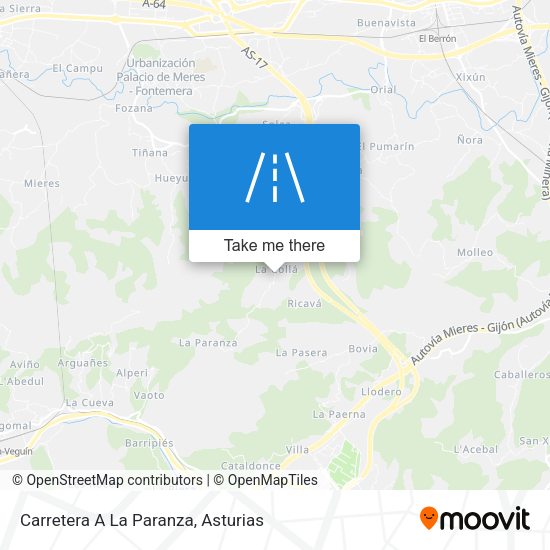 Carretera A La Paranza map