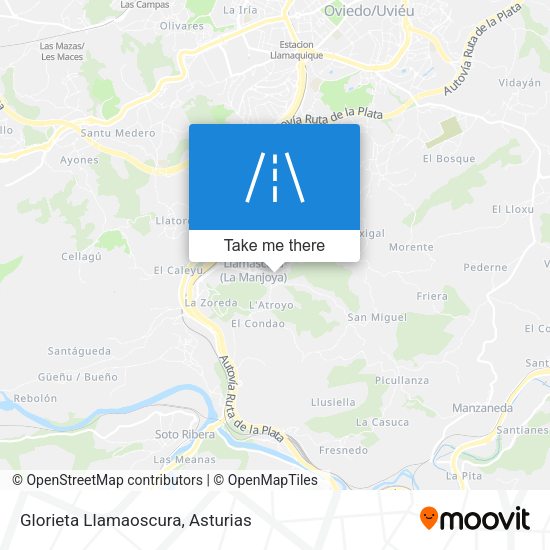 Glorieta Llamaoscura map