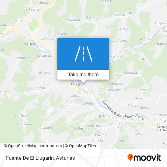 Fuente De El Llugarín map