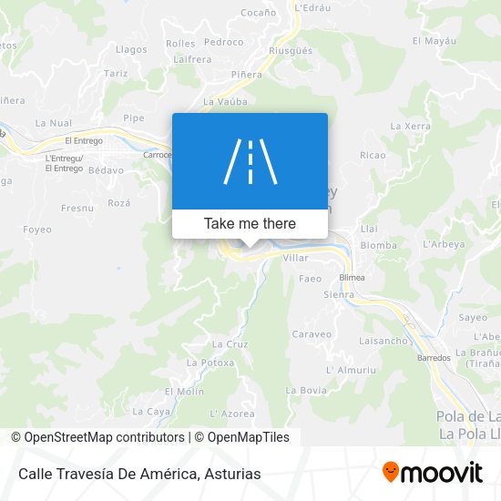 Calle Travesía De América map