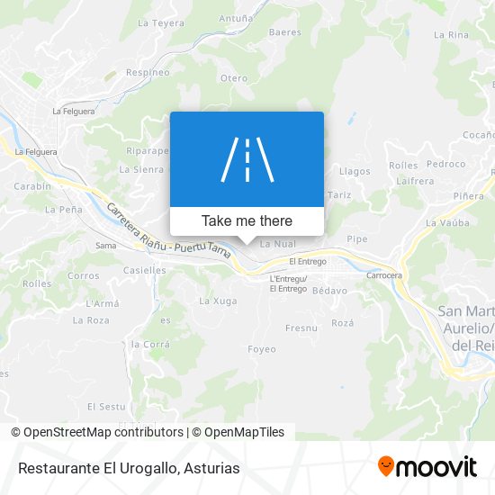 mapa Restaurante El Urogallo