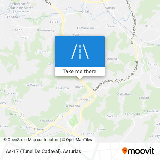 As-17 (Tunel De Cadaval) map
