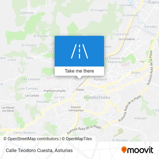 Calle Teodoro Cuesta map