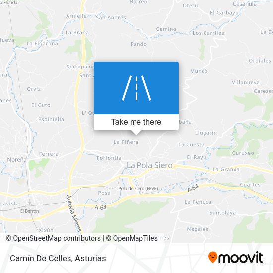 Camín De Celles map