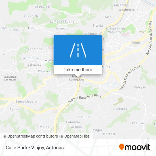 Calle Padre Vinjoy map