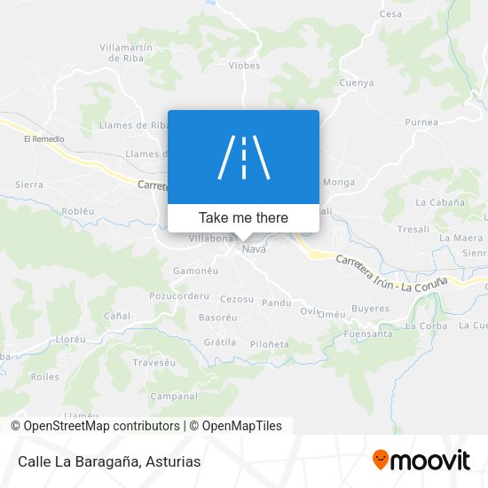 Calle La Baragaña map