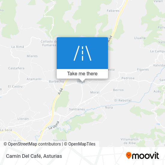 Camín Del Café map