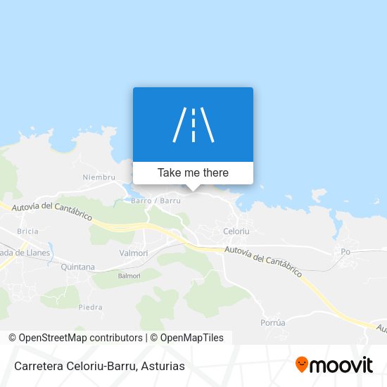 Carretera Celoriu-Barru map