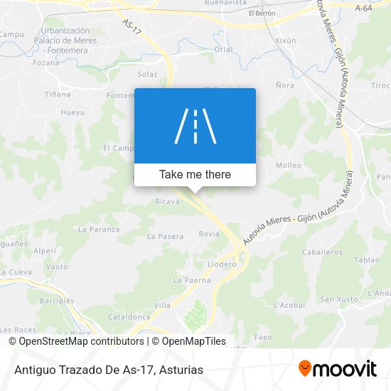 Antiguo Trazado De As-17 map
