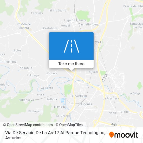 Vía De Servicio De La As-17 Al Parque Tecnológico map