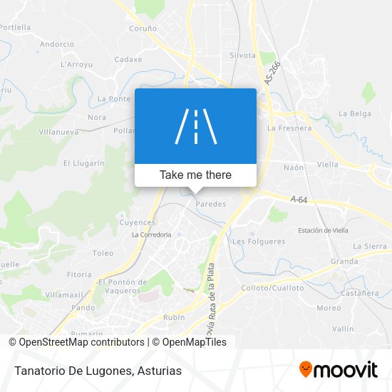 Tanatorio De Lugones map