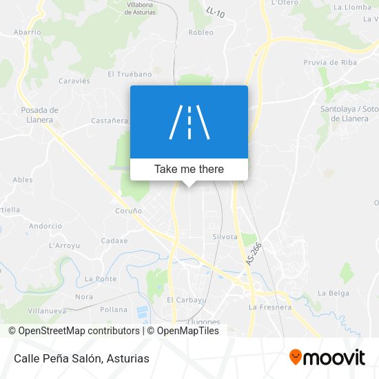 Calle Peña Salón map