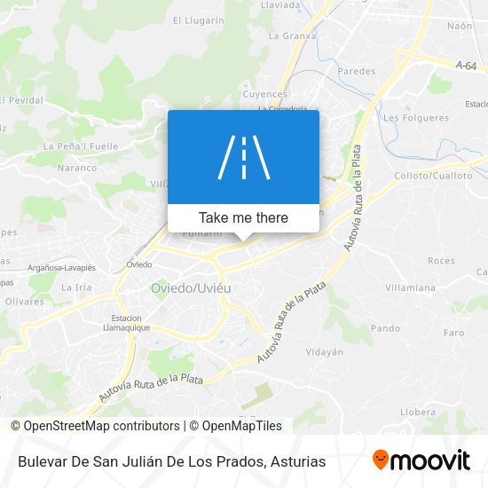 Bulevar De San Julián De Los Prados map