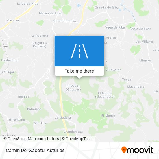Camín Del Xacotu map