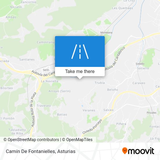 Camín De Fontanielles map